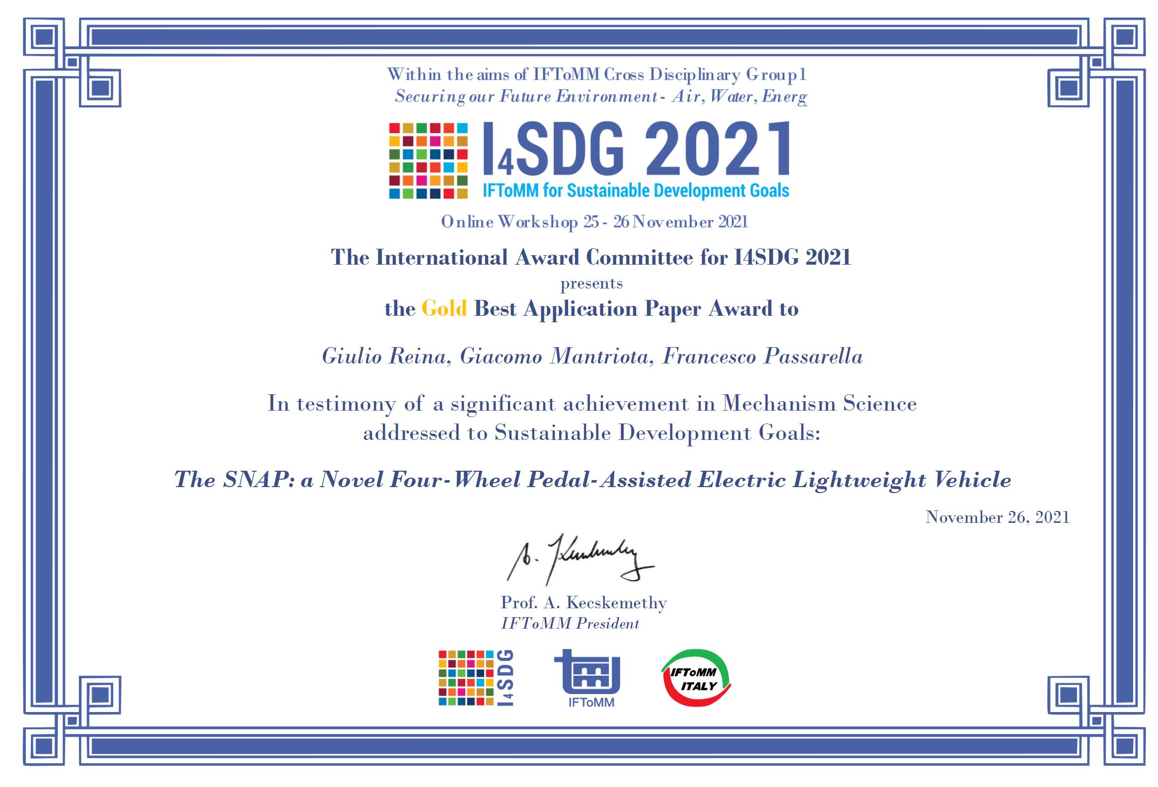 I4SDG winner